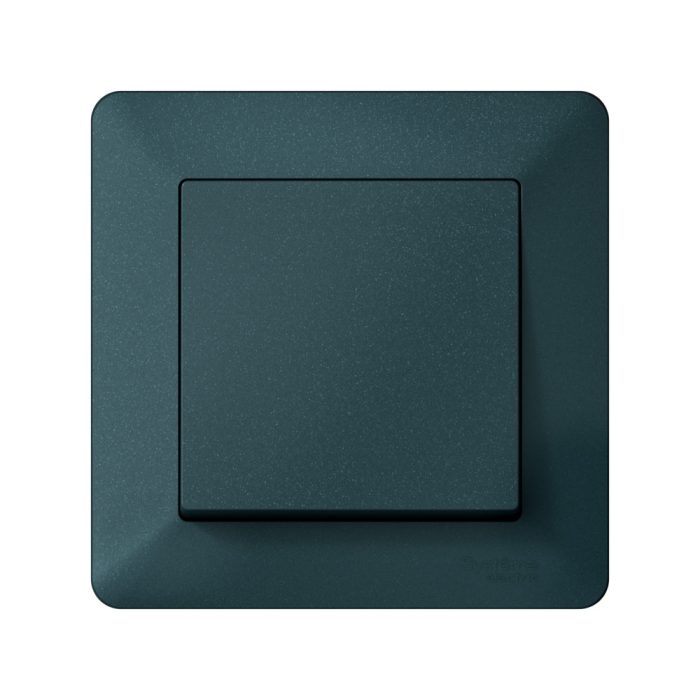 AtlasDesign AIR 1-постовая рамка, изумруд/дымчатый черный