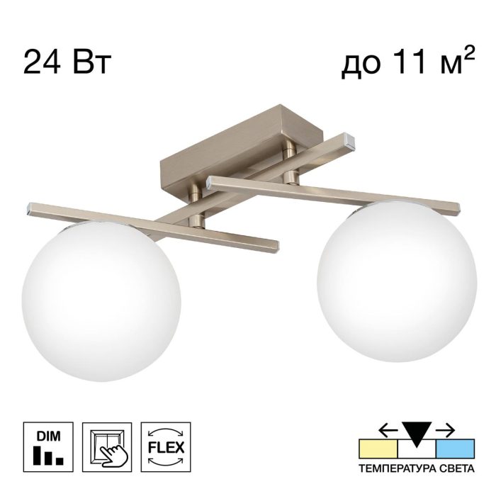 Потолочный светильник Citilux DORSY CL223121 Матовый хром