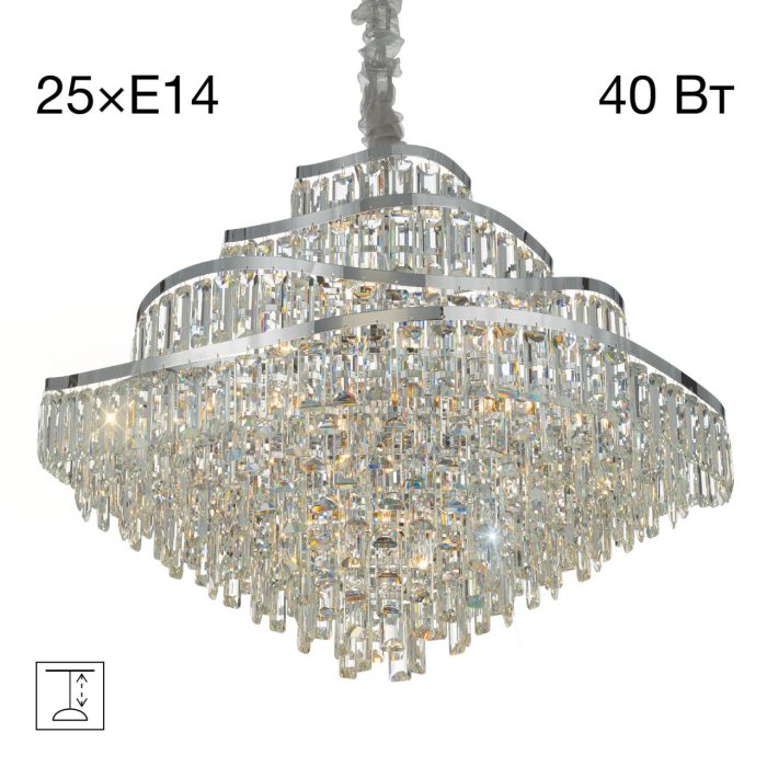 Подвесная люстра Citilux NAIAD CL315191 Хром
